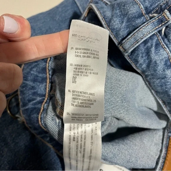 Social Tourist Ultra High Rise Cargo Wide Leg Jeans Size 25 - Picture 7 of 7